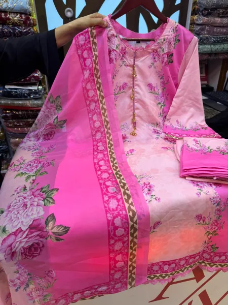 Dubai Cherry Silk 3 Pc Collection 5